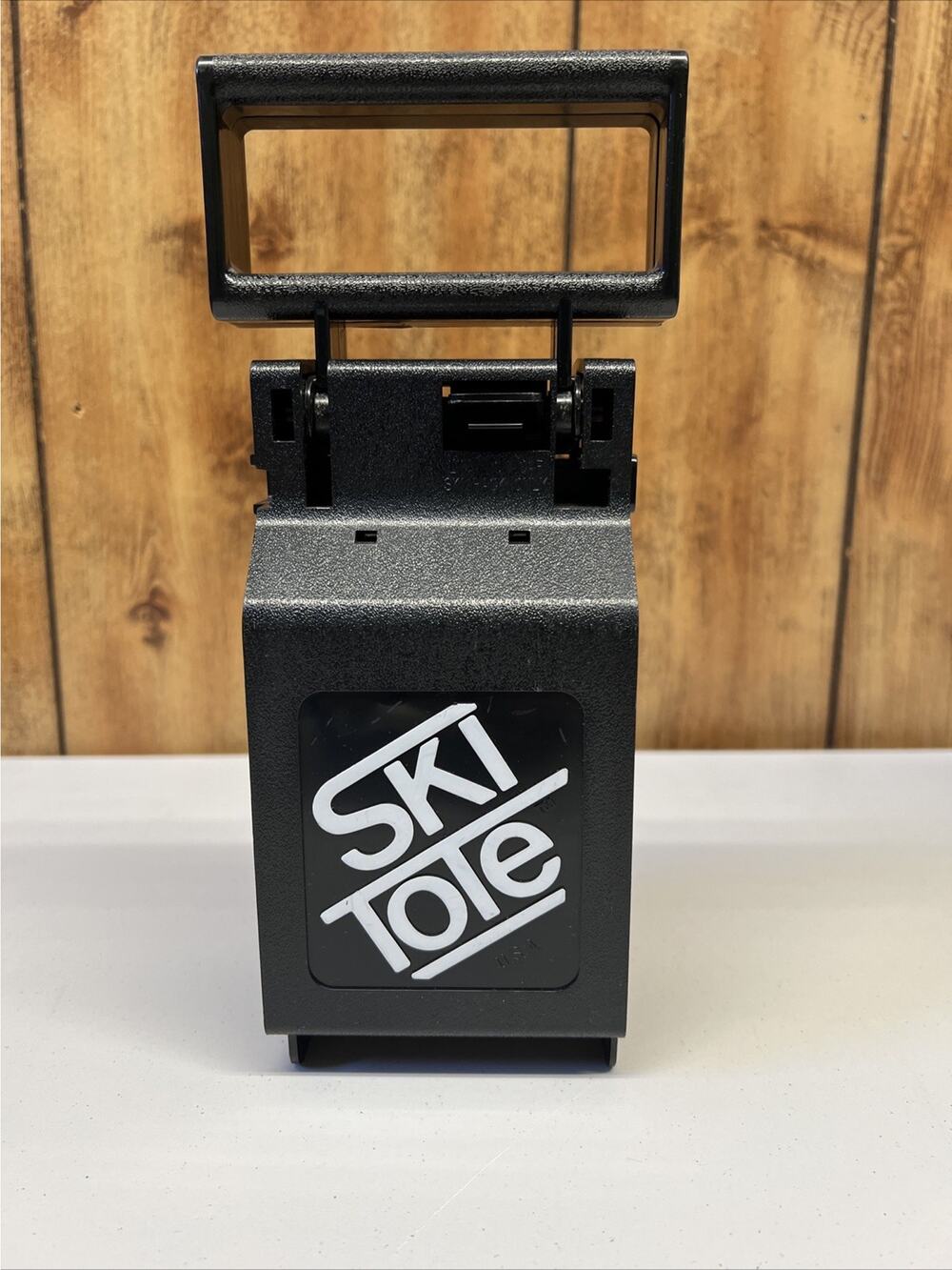Vintage Ski Tote Ski Transport Carrier Poles Carrying Handle Locking System